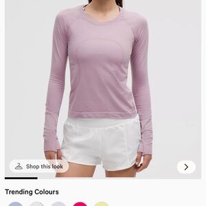 Women's Pink Long Sleeve Top